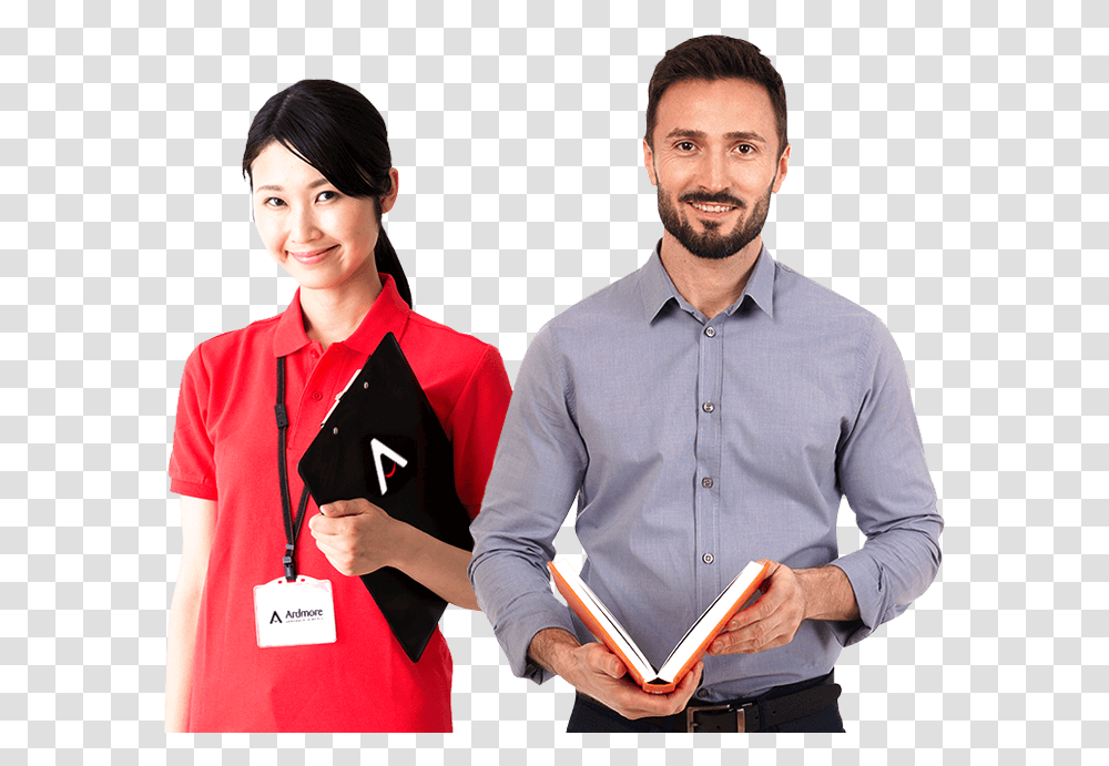 Asian Woman In Polo Shirt, Person, Waiter, Sleeve Transparent Png