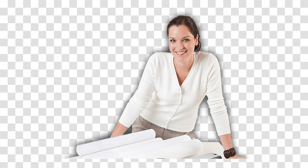 Ask A Designer Sitting, Person, Sleeve, Female Transparent Png