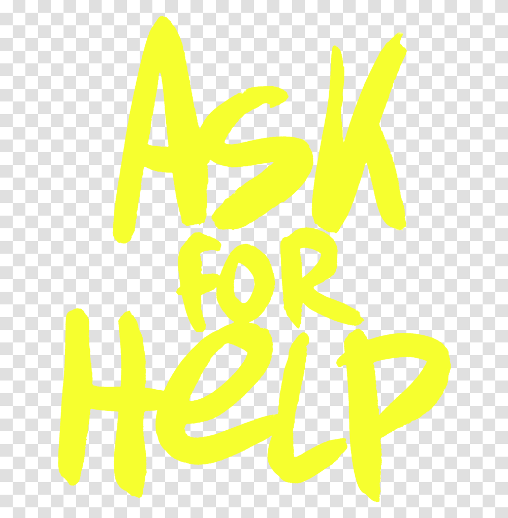 Ask For Help New Calligraphy, Alphabet, Handwriting, Label Transparent Png