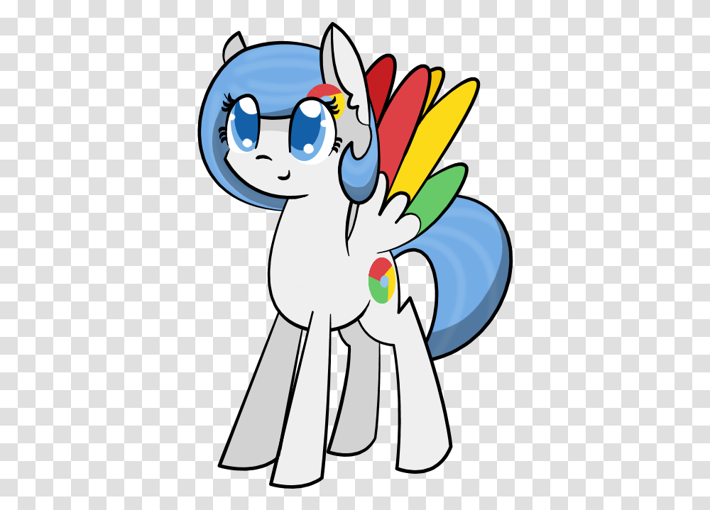 Ask Google Chrome - Here's A Pony For You Cartoon, Graphics, Text, Hand Transparent Png
