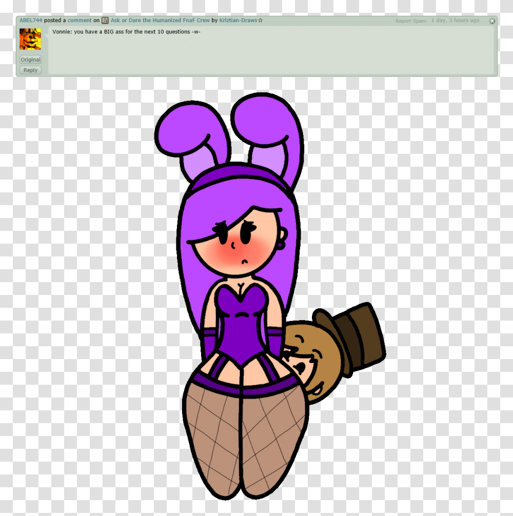 Ask The Humanized Fnaf Question 32 By Kriztian Draws Fnaf Big Ass, Doodle, Drawing, File Transparent Png