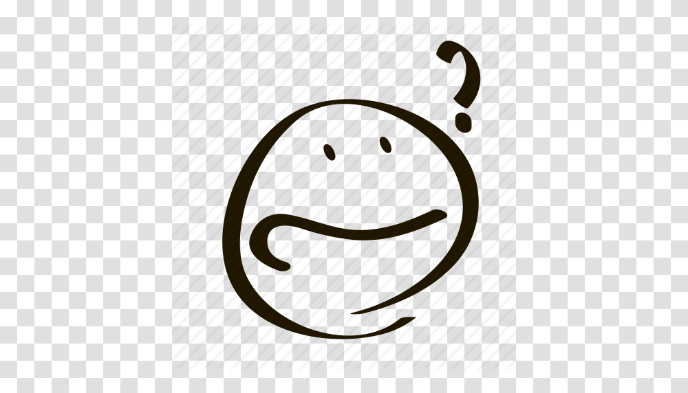 Asking Emoji Emoticon Emotion Lost Question Thinking Icon, Bag, Chair, Furniture, Plastic Bag Transparent Png