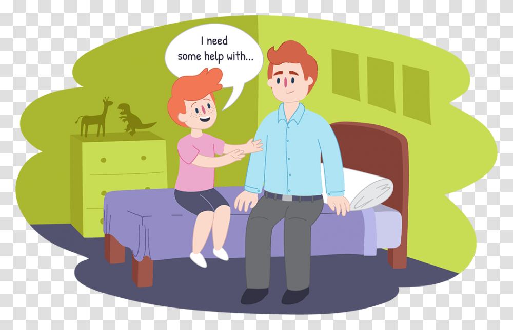 Asking For Help Boy Asking For Help, Person, Sitting, Antelope, Furniture Transparent Png