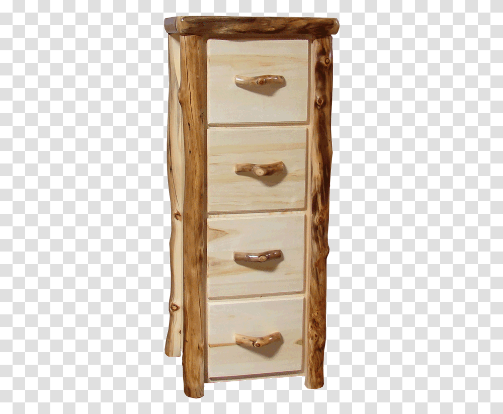 Aspen Log 4 Drawer File Cabinet Chest Of Drawers, Furniture, Dresser, Door, Medicine Chest Transparent Png
