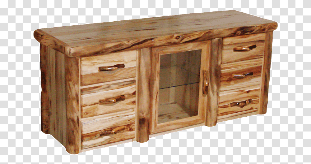 Aspen Log 6 Drawer Tv Stand Hekman, Sideboard, Furniture, Cabinet, Den Transparent Png
