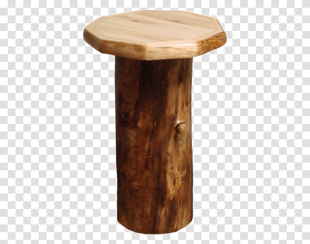 Aspen Log Stump End Table End Table, Wood, Plant, Tree Stump, Architecture Transparent Png