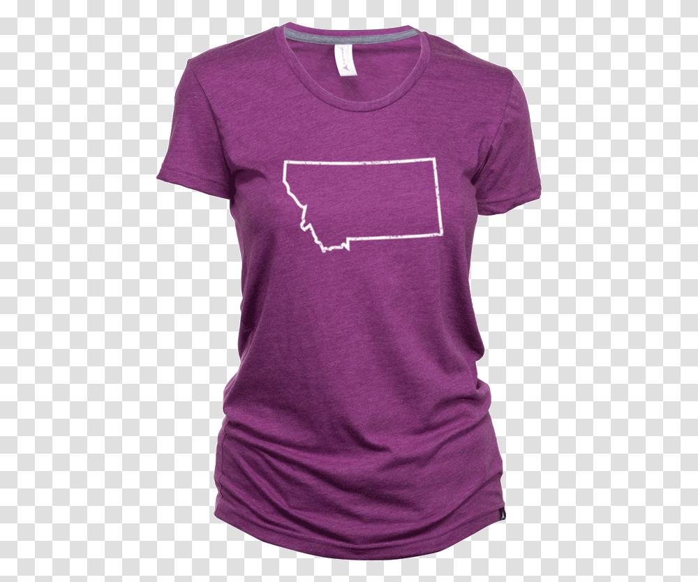 Aspinwall Outlinefieldberrywomenstshirt5png Short Sleeve, Clothing, Apparel, T-Shirt, Purple Transparent Png