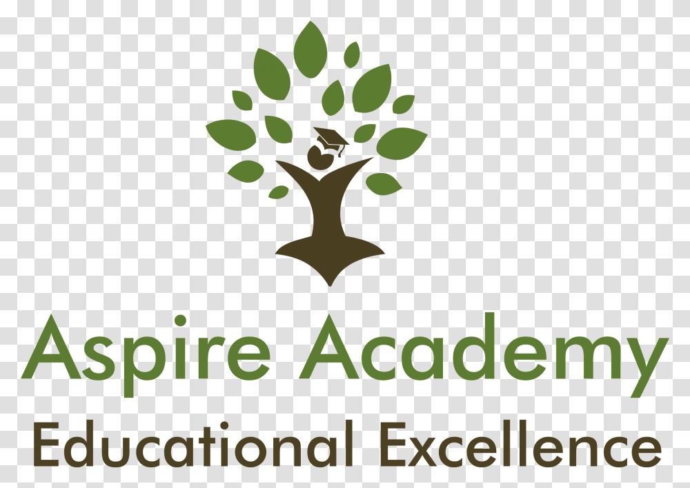 Aspire Academy Logo, Trademark, Plant Transparent Png