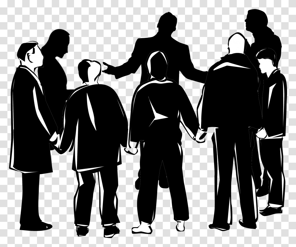 Aspiring Christian Teachers On Group Of People Praying, Person, Funeral, Crowd, Silhouette Transparent Png