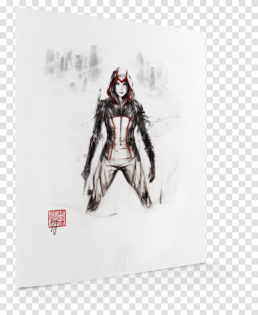 Assassin Creed Syndicate Clipart Assassin's Creed Red Lineage, Drawing, Person, Human, Sketch Transparent Png