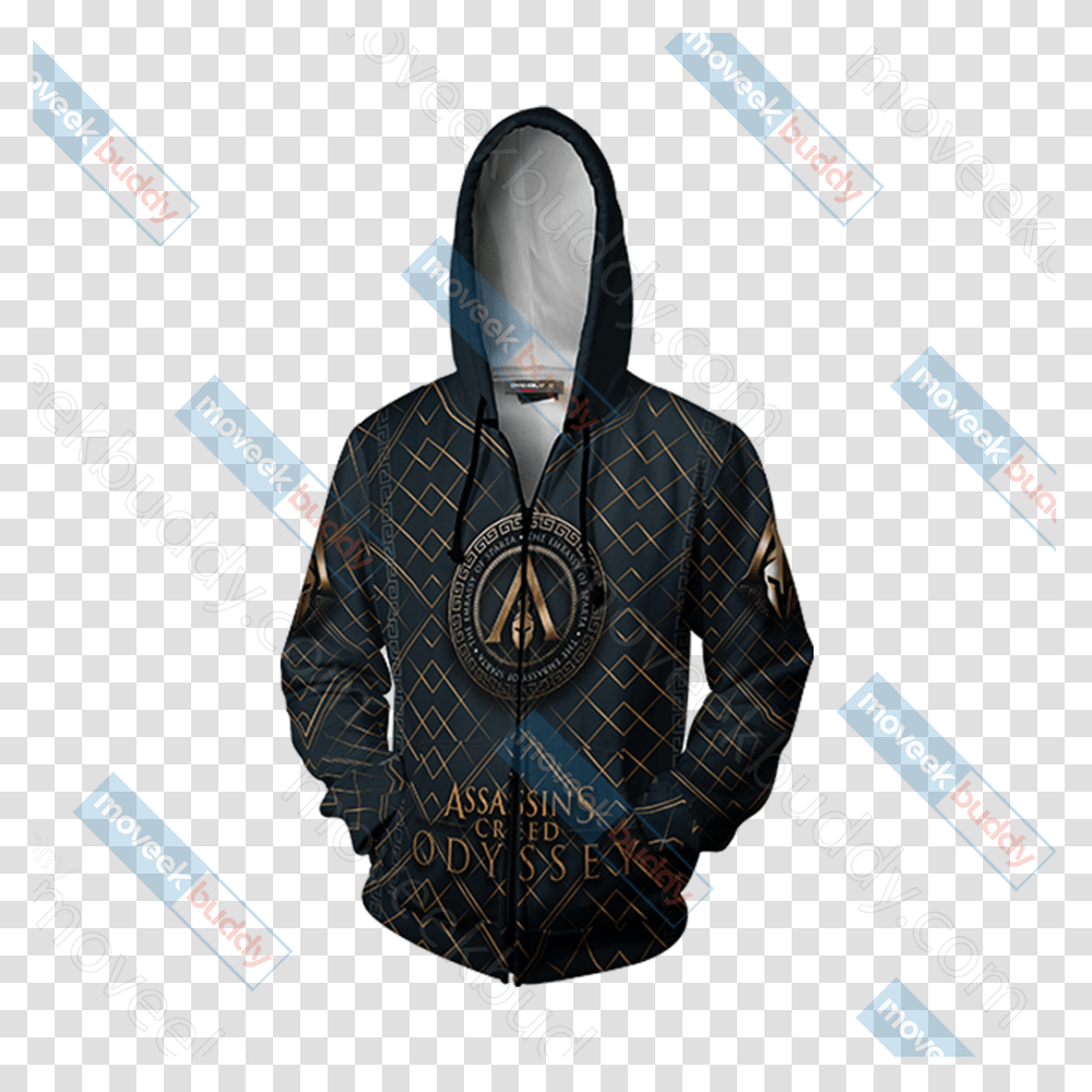 Assassin's Creed Odyssey New Zip Up Hoodie Jacket Hoodie, Sweatshirt, Sweater, Person Transparent Png