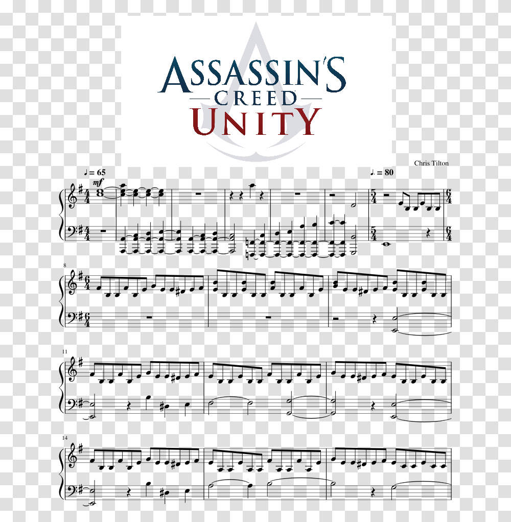 Assassin's Creed Unity Piano Sheet Music Intense Mary Had A Little Lamb, Label, Alphabet, Book Transparent Png