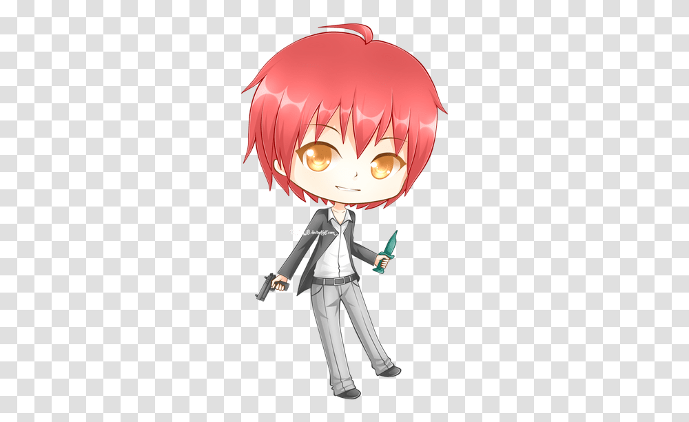 Assassination Classroom Karma Chibi, Manga, Comics, Book, Person Transparent Png