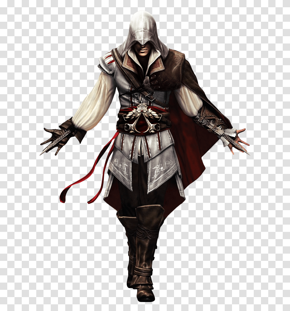 Assassins Creed Center Face Ezio Auditore, Person, Human, Samurai Transparent Png
