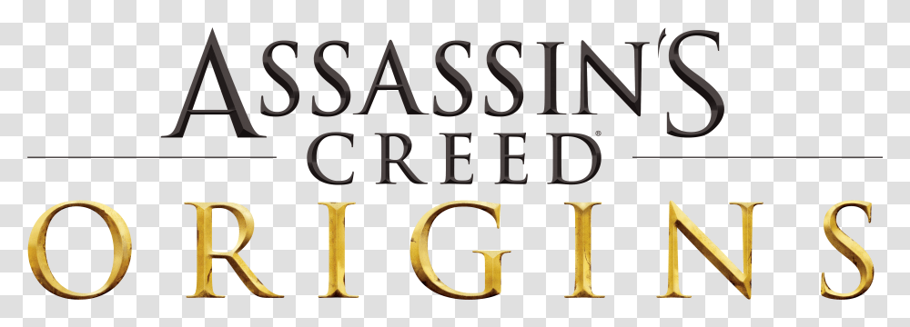 Assassins Creed Origins Logo, Alphabet, Word, Number Transparent Png