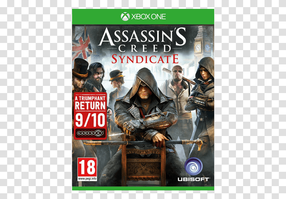 Assassins Creed Syndicate Xbox One, Poster, Advertisement, Person, Hat Transparent Png