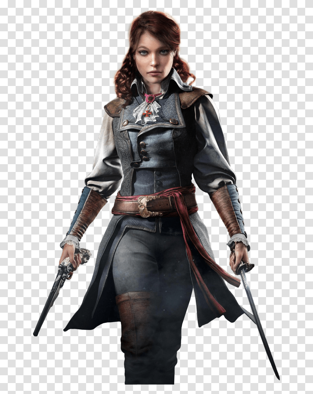 Assassins Creed Unity Elise, Costume, Person, Blade Transparent Png