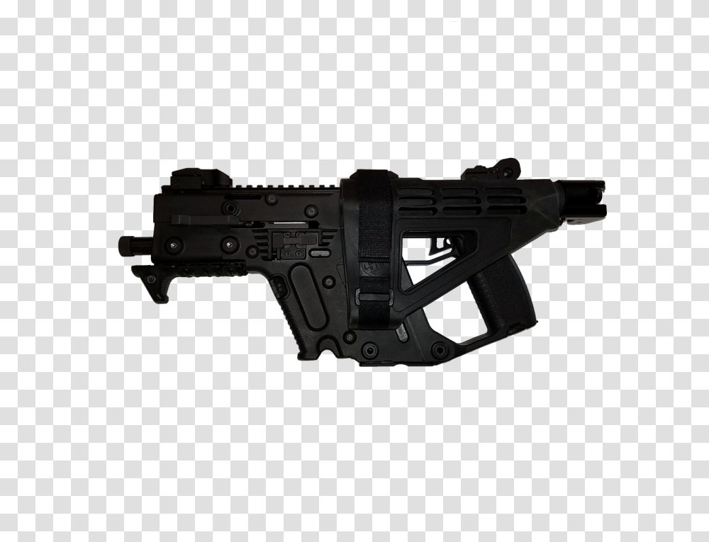 Assault Rifle Grey Silhouette Kriss Vector Gen 2 Folding Pistol Brace, Gun, Weapon, Weaponry, Machine Gun Transparent Png