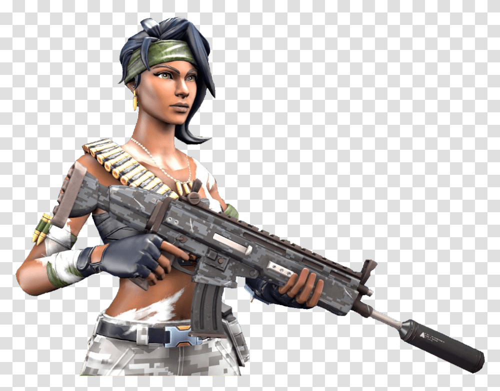 Assault Rifle, Gun, Weapon, Weaponry, Person Transparent Png