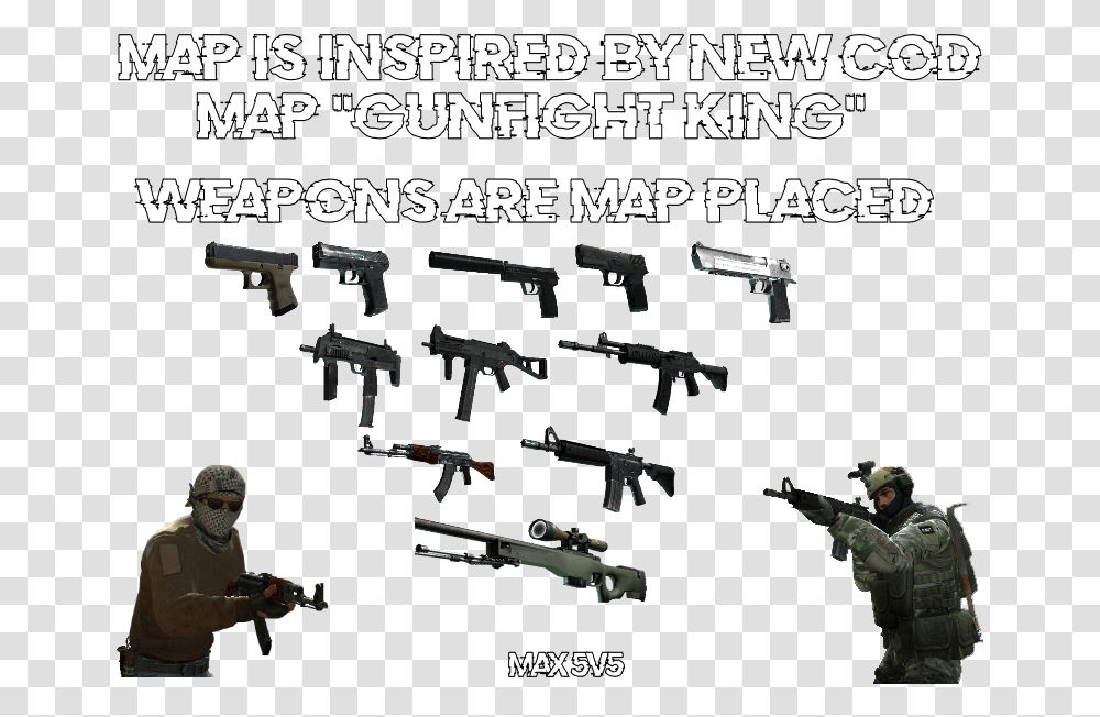 Assault Rifle, Person, Human, Counter Strike, Space Station Transparent Png
