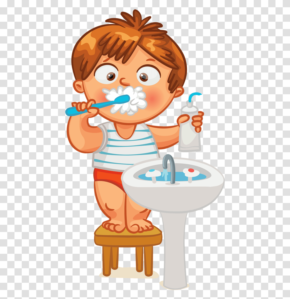 Assisstant Kid Boy Brushing Your Teeth Clipart, Toy, Face, Bowl, Washing Transparent Png