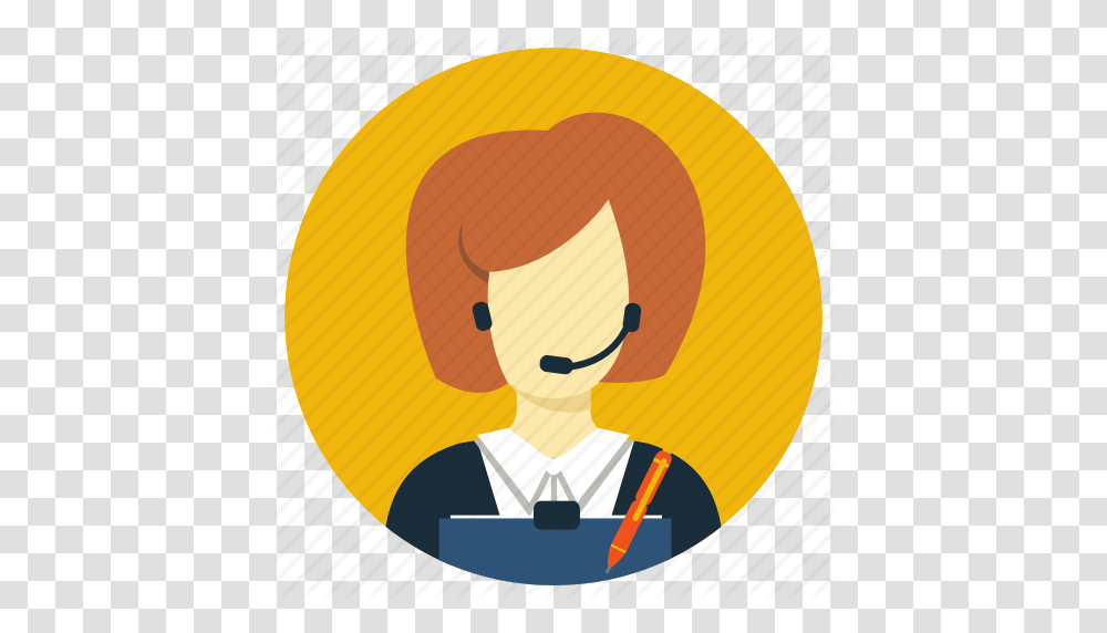 Assistant Office Professions Secretary Icon, Cushion, Label, Electronics Transparent Png