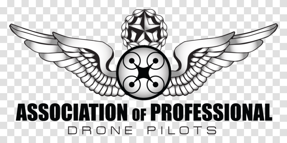 Association Of Professional Drone Pilots Pilot Wings, Symbol, Emblem, Logo, Trademark Transparent Png