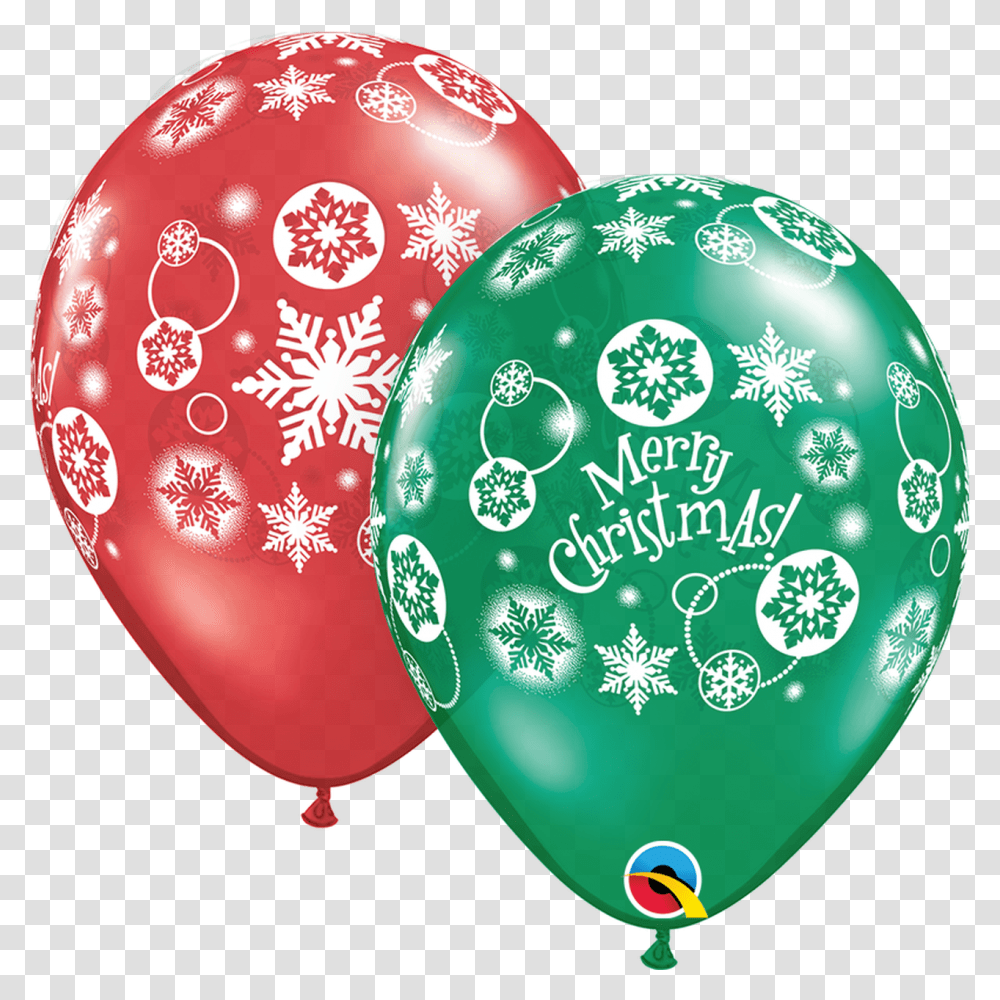 Assorted Christmas Snowflakes 50 Count Havin' A Christmas Latex Balloons Qualatex Transparent Png