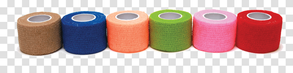 Assorted Colors Cohesive Bandage Thread, Tape, First Aid, Long Sleeve Transparent Png