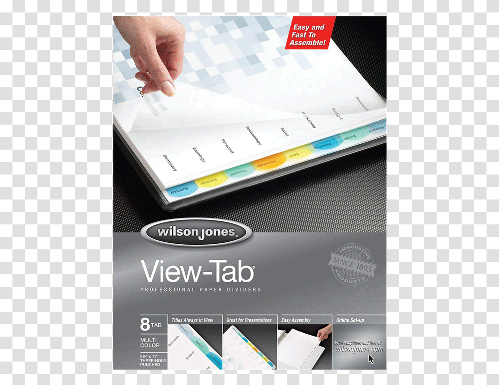 Assorted Index Paper Dividers 5 Tab, Person, Human, File Binder Transparent Png