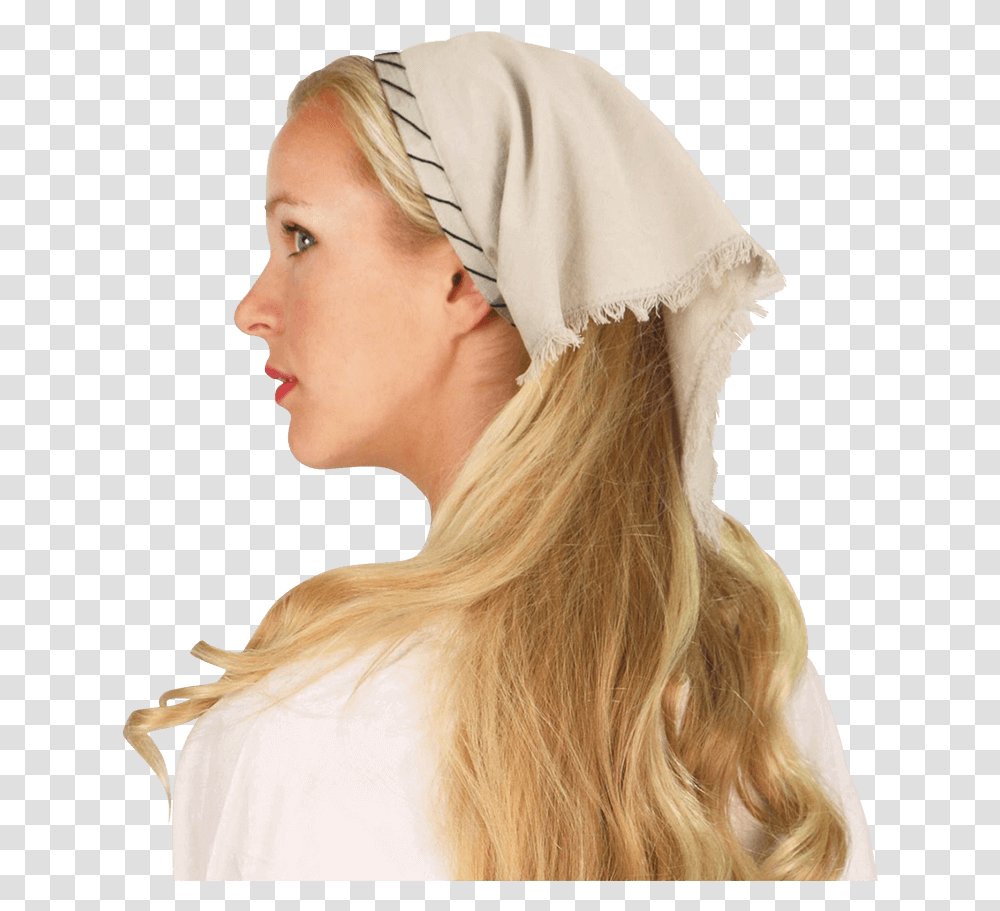 Asta Triangle Head Scarf Hair Down With Head Scarf, Apparel, Headband, Hat Transparent Png