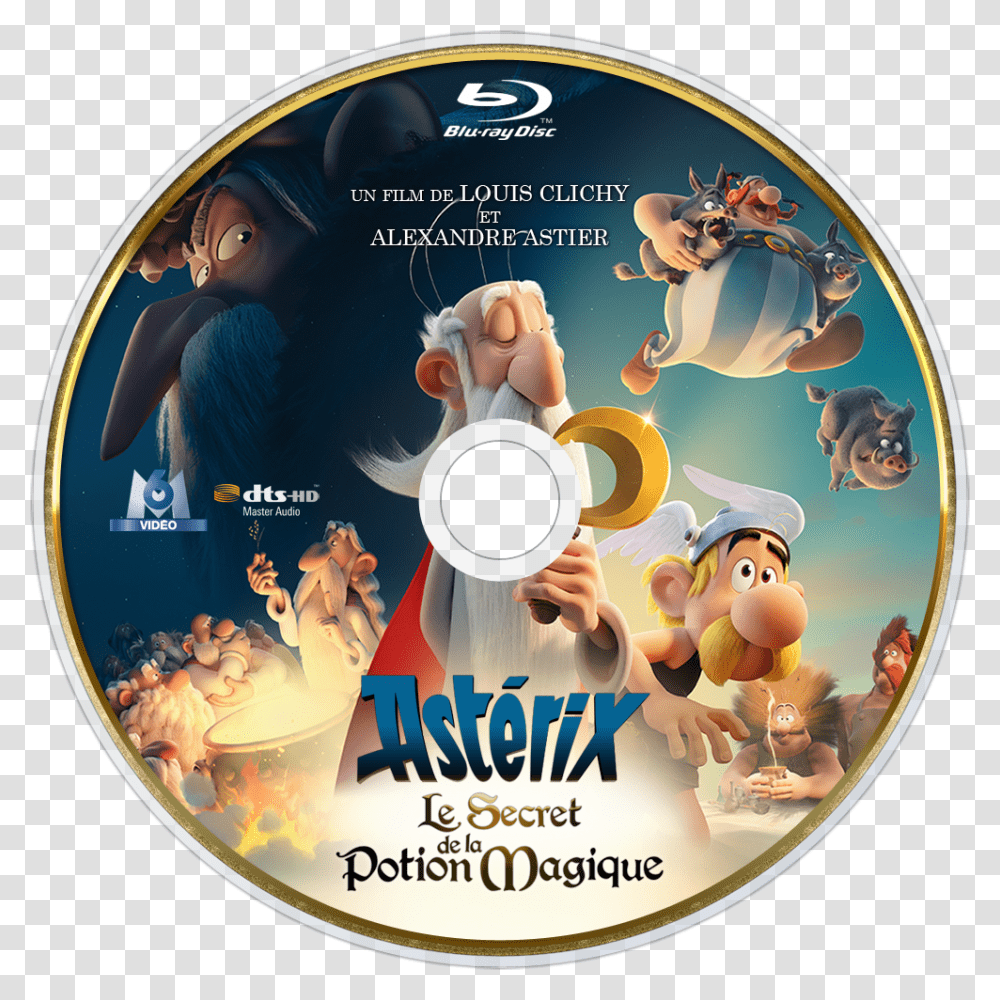 Asterix And The Secret Of The Magic Potion Dvd, Disk, Person, Human, Poster Transparent Png