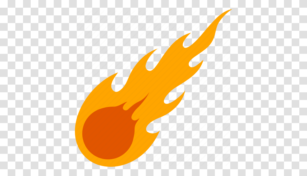 Asteroid Comet Meteor Meteorite Shooting Shower Star Icon, Fire, Flame, Bonfire Transparent Png