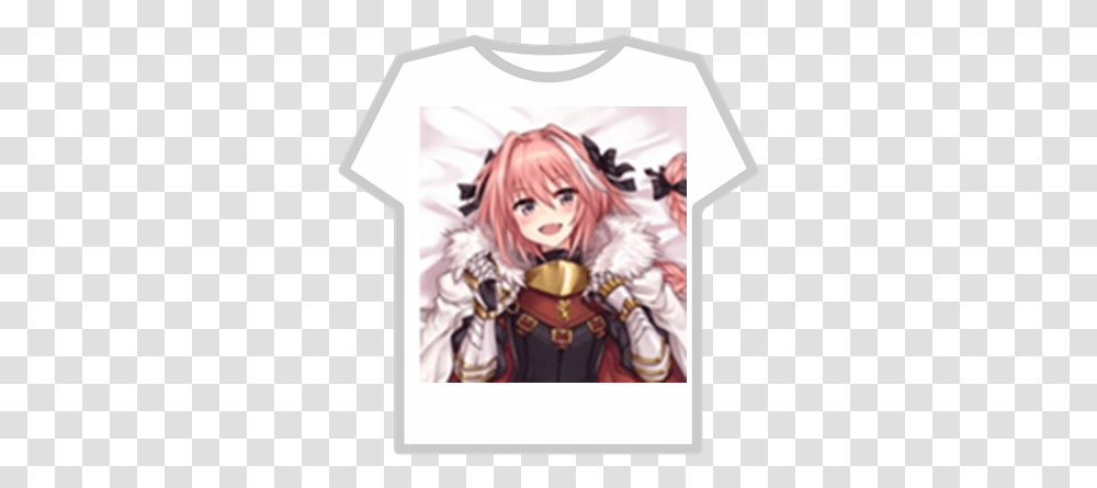 Astolfo Friends Roblox T Shirt, Manga, Comics, Book, Person Transparent Png