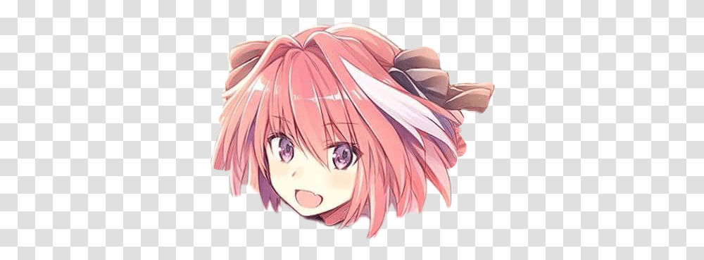 Astolfo Sticker By Makoto Astolfos Head Background, Manga, Comics, Book, Petal Transparent Png