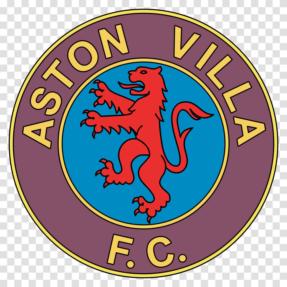 Aston Villa Football Logo Team Badge Futbol Soccer Emblem, Symbol, Trademark Transparent Png