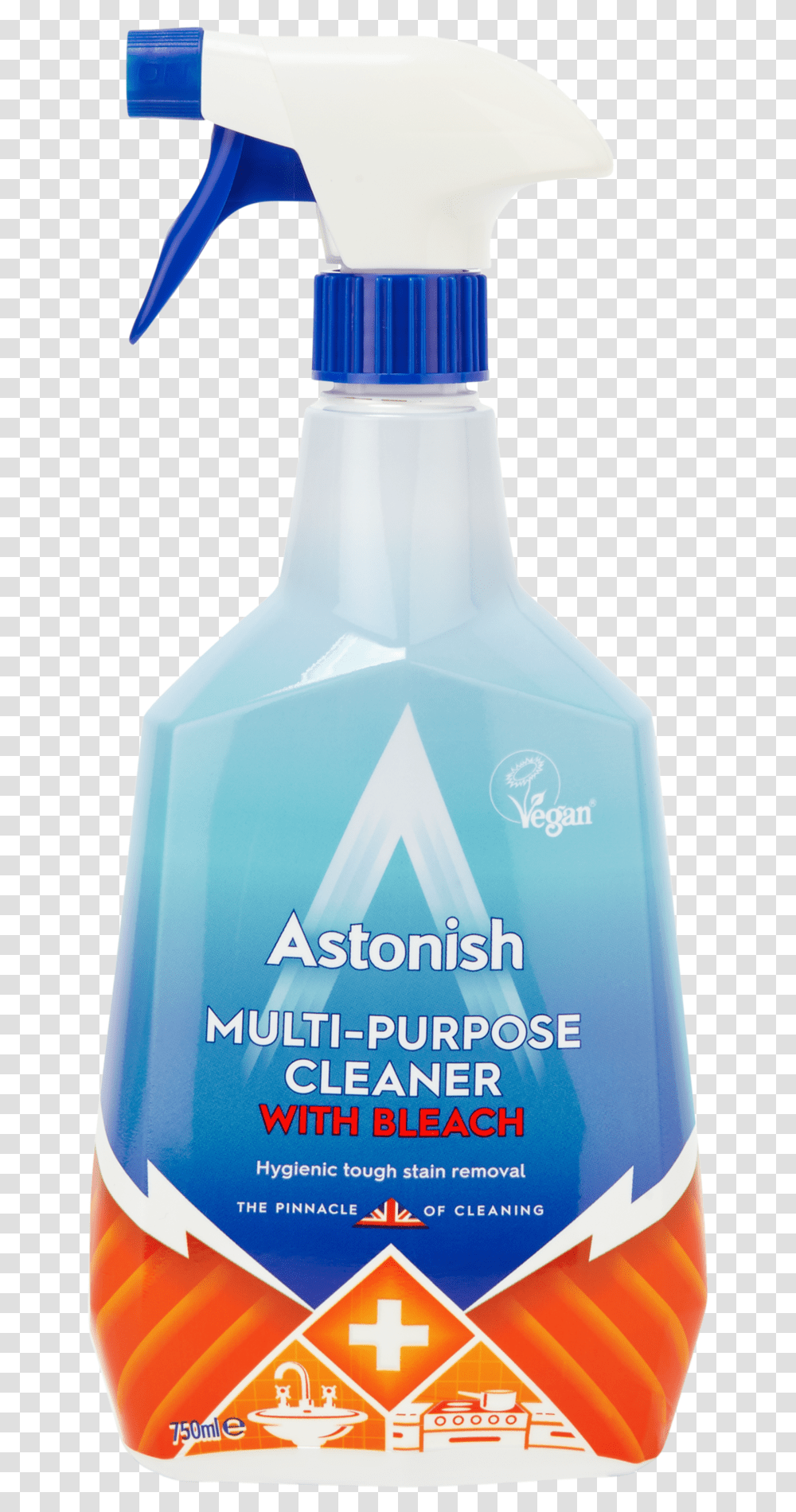 Astonish Multi Purpose Cleaner With Bleach, Bottle, Cosmetics, Beverage, Drink Transparent Png