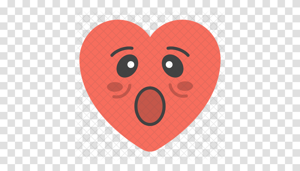 Astonished Heart Emoji Icon Tropenmuseum, Plectrum Transparent Png