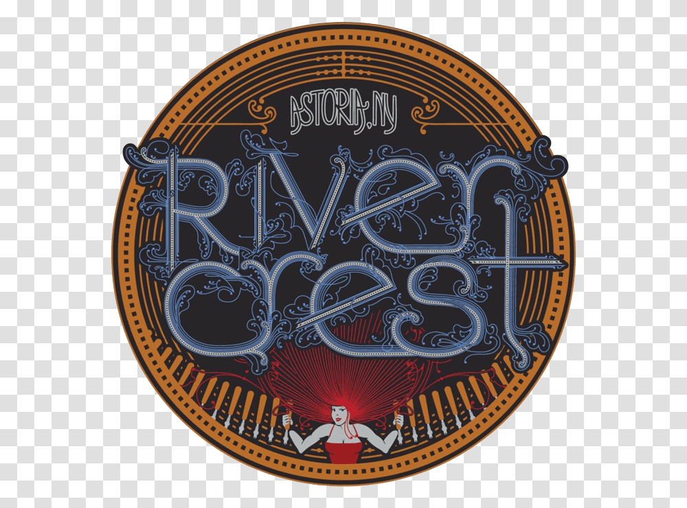Astoria Ny River Crest Logo Created With Gold And Coin, Trademark, Emblem Transparent Png