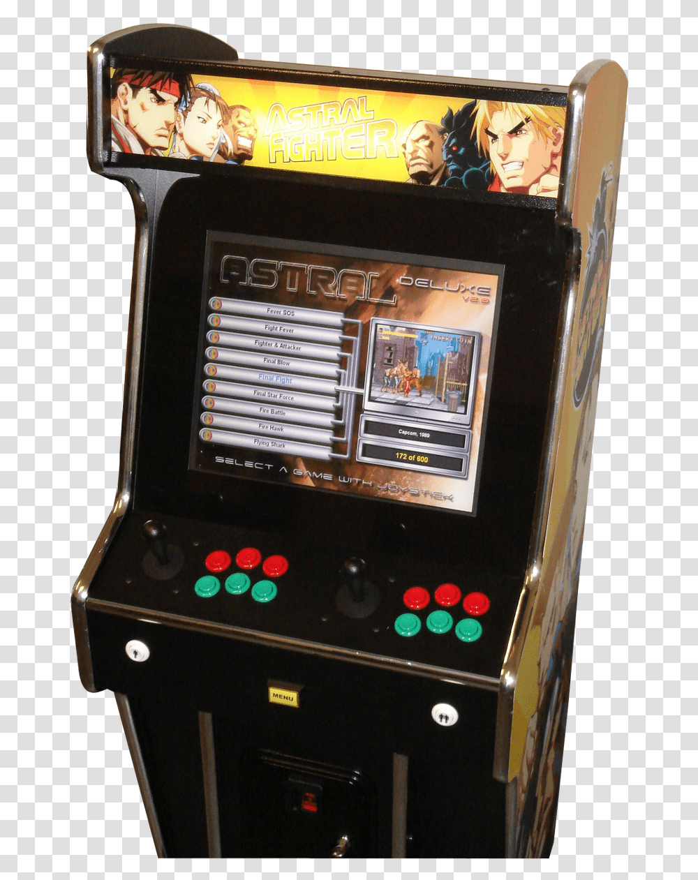 Astral Fighter Arcade Machine Video Game Arcade Cabinet, Arcade Game Machine, Person Transparent Png