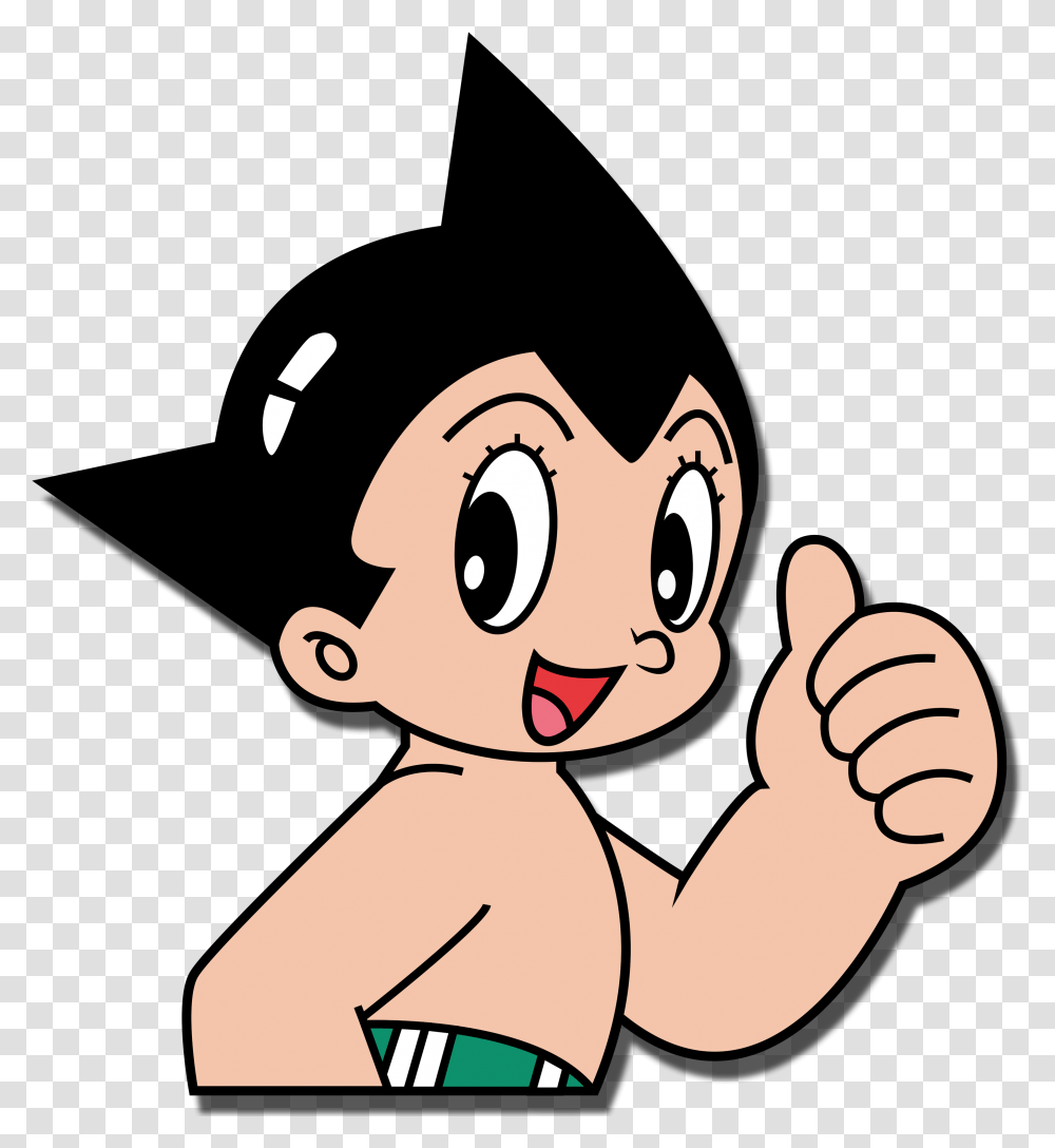 Astro Boy Head Astro Boy Line Stickers, Thumbs Up, Finger, Hand Transparent Png