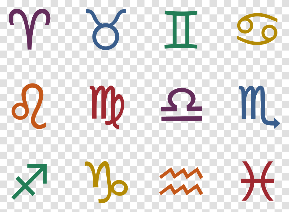 Astrology Set Color Clip Art, Zipper, Rug Transparent Png