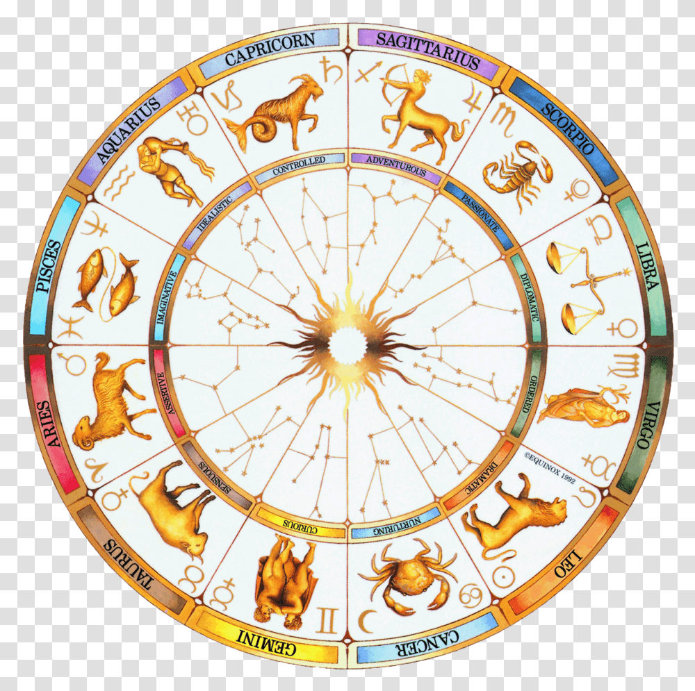 Astrology Wheel Constellations Astrology Wheel, Compass, Clock Tower, Architecture, Building Transparent Png