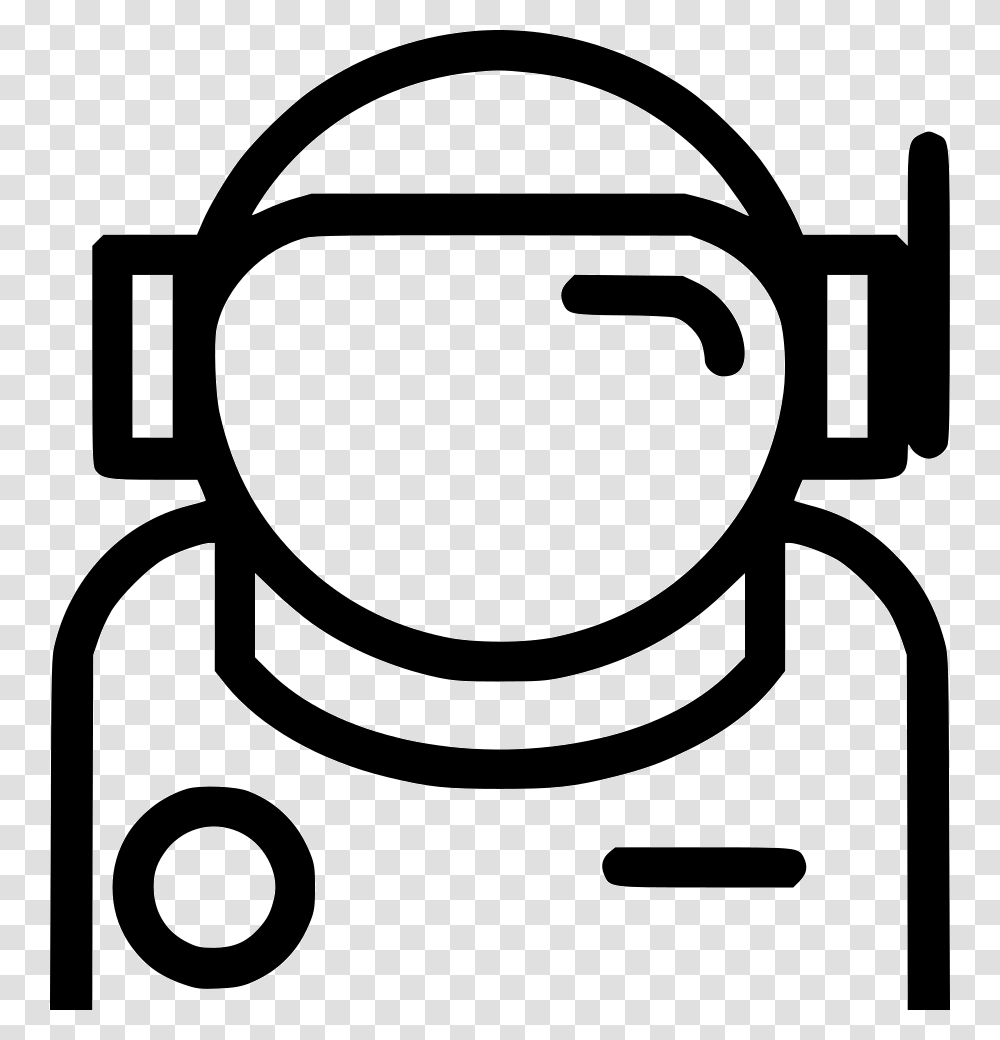 Astronaut Astronaut Icon, Stencil, Lawn Mower, Tool Transparent Png