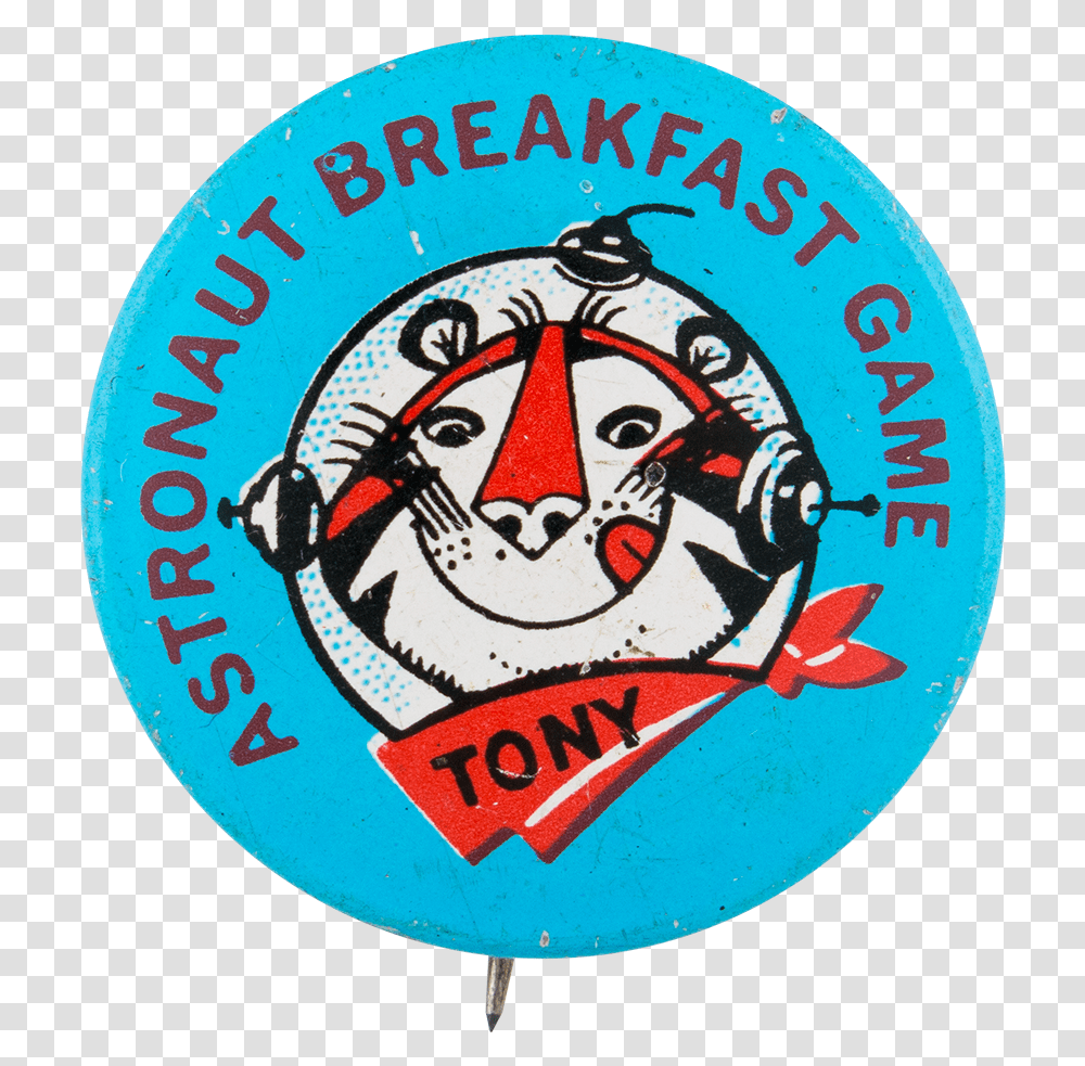 Astronaut Breakfast Game Blue Advertising Button Museum Astronaut Breakfast Game, Logo, Trademark, Badge Transparent Png