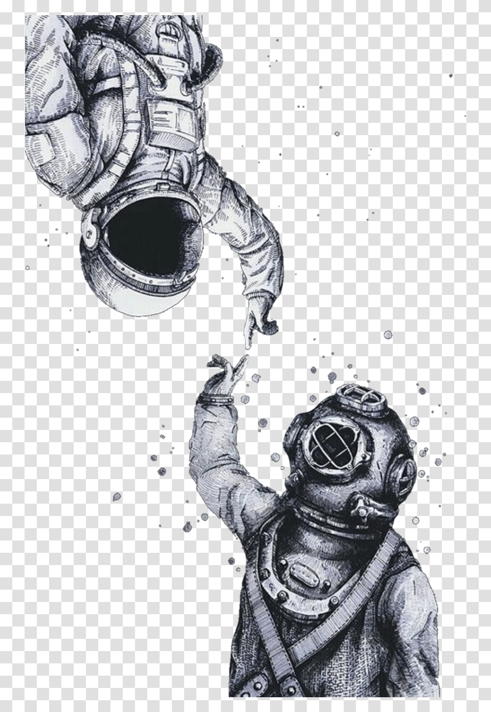 Astronaut Drawing Futuristic Above So Below Astronaut, Person, Human Transparent Png