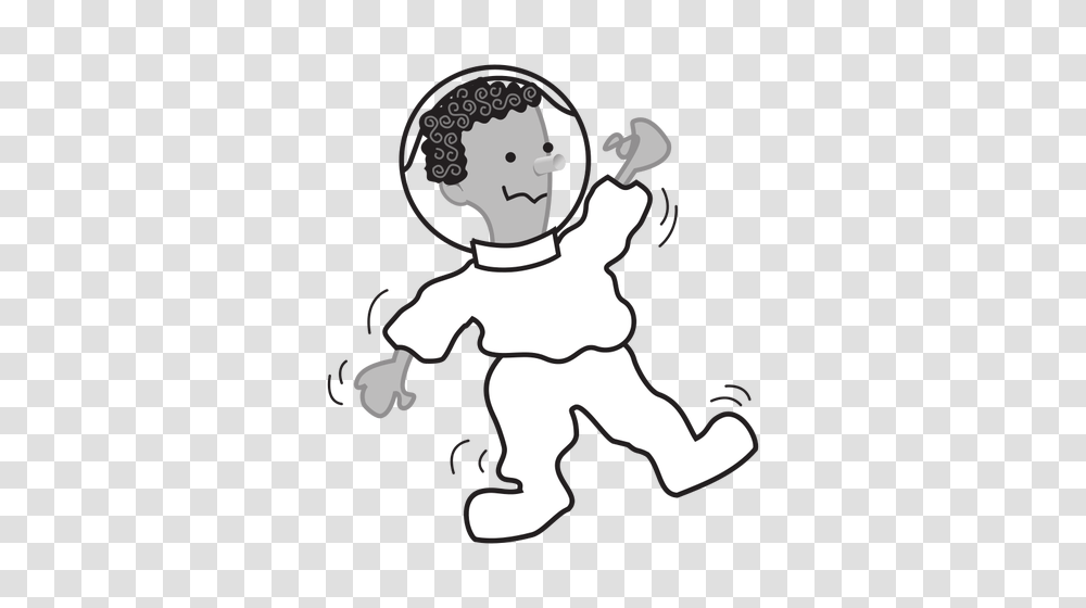 Astronaut Free Clipart, Kneeling, Silhouette, Chef Transparent Png