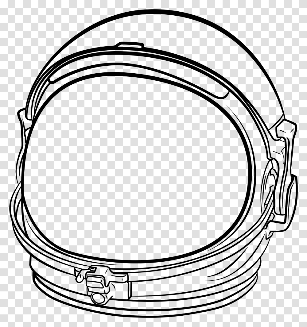 Astronaut Helmet Line Art, Moon, Outer Space, Night, Astronomy Transparent Png