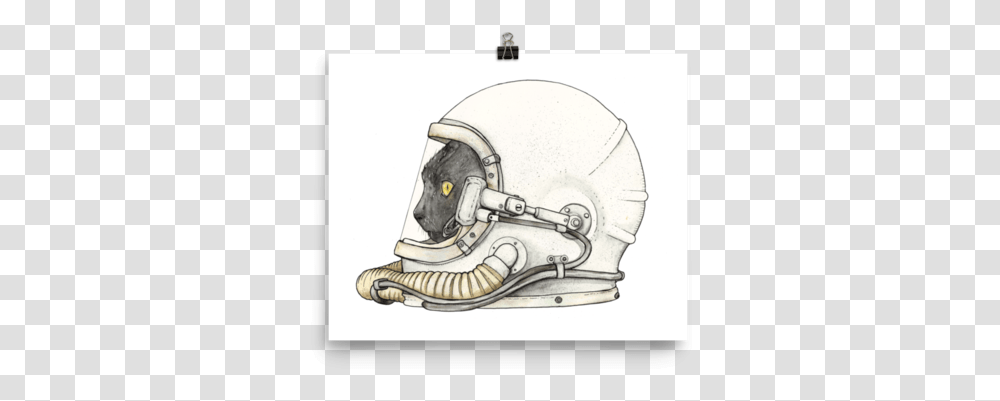 Astronaut Helmet Watercolor Painting Hard, Clothing, Apparel, Football Helmet, American Football Transparent Png