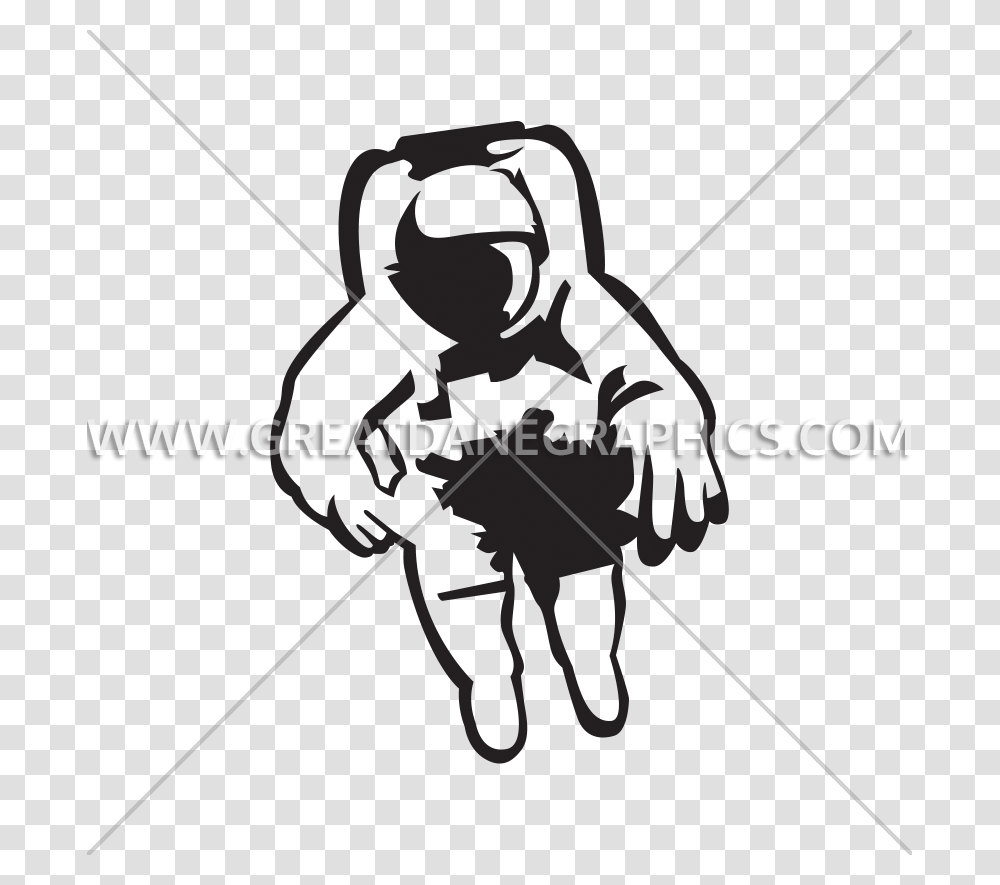 Astronaut In Space Production Ready Artwork For T Shirt Printing, Bow, Stencil, Sport, Sports Transparent Png